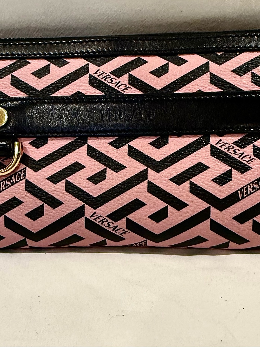 Versace La Greca Signature Long Wallet